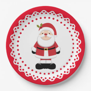 Christmas Santa Claus   Paper Plate
