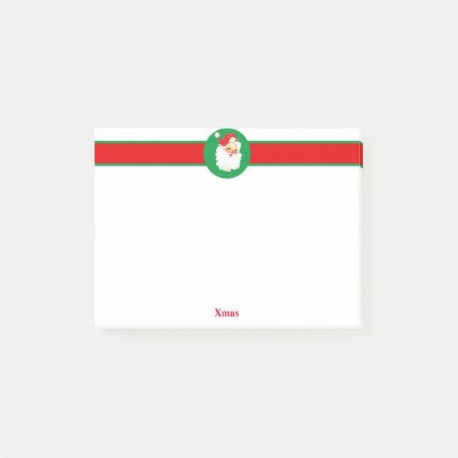 Christmas Santa Claus Post-it Notes (Front)