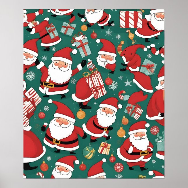 Christmas Santa Claus Poster (Front)