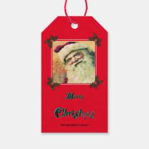 Christmas Santa Claus - Red Gift Tags
