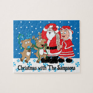 Christmas Santa Claus' Reindeers Jigsaw Puzzle