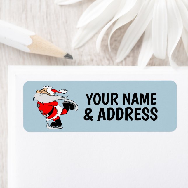 CHRISTMAS SANTA CLAUS  RETURN ADDRESS LABELS (Insitu)