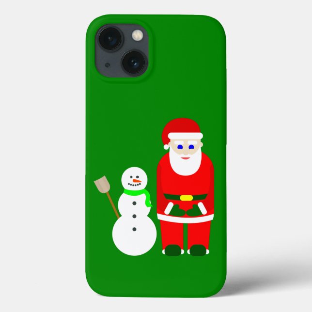 christmas santa claus snowman cute Case-Mate iPhone case (Back)