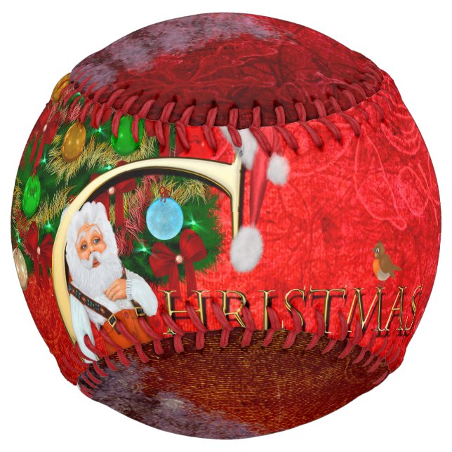 Christmas, Santa Claus Softball (Front)