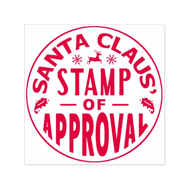 Christmas Santa Claus Stamp of Approval Funny v3 (Design)