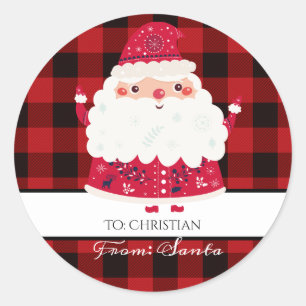 Christmas Santa Claus to from labels