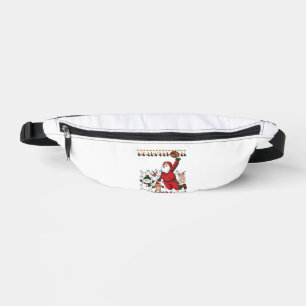 Christmas Santa Claus Volleyball Snowman Reindeer Fanny Pack