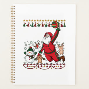 Christmas Santa Claus Volleyball Snowman Reindeer Planner