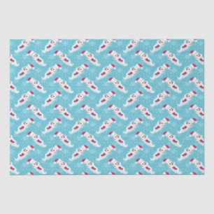 Christmas Santa Claus with snowflakes Tissue Paper