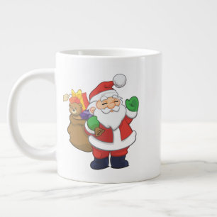 Christmas Santa Claus with Toys Large Coffee Mug