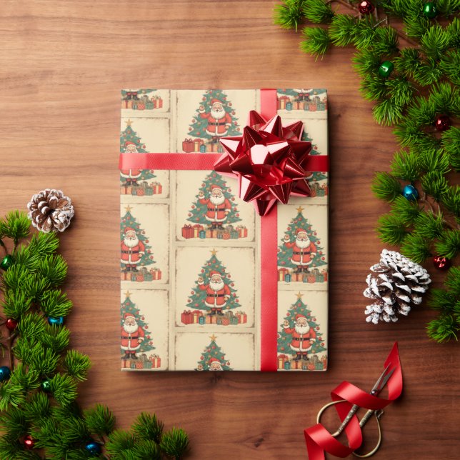 Christmas Santa Claus Wrapping Paper (Holiday Gift)