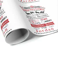 Personalized Special Delivery From The North Pole Wrapping Paper | Zazzle