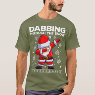 Christmas Santa Dabbing Through The Snow Xmas T-Shirt