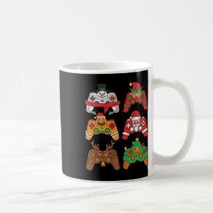 Christmas Santa Deer Gaming Controllers Boys Kids  Coffee Mug
