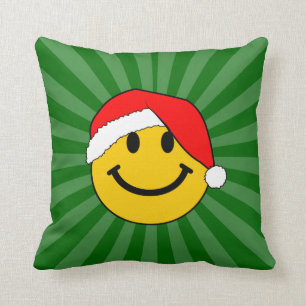 Christmas Santa Face Throw Pillow