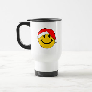 Christmas Santa Face Travel Mug