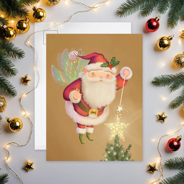 Christmas Santa Fairy Postcard (Creator Uploaded)