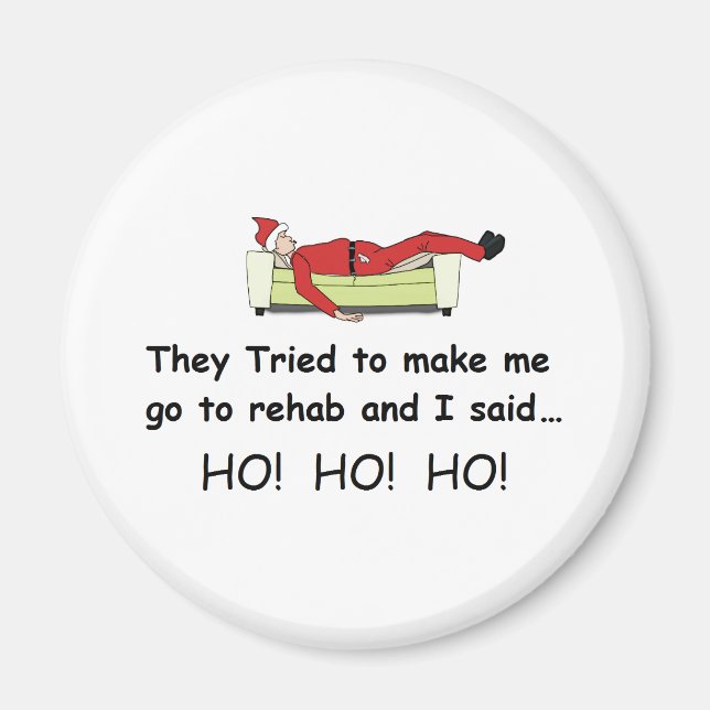 Christmas Santa Funny Magnet (Front)