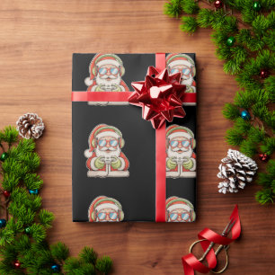 Christmas Santa Gamer Gaming Video Games Xmas Wrapping Paper
