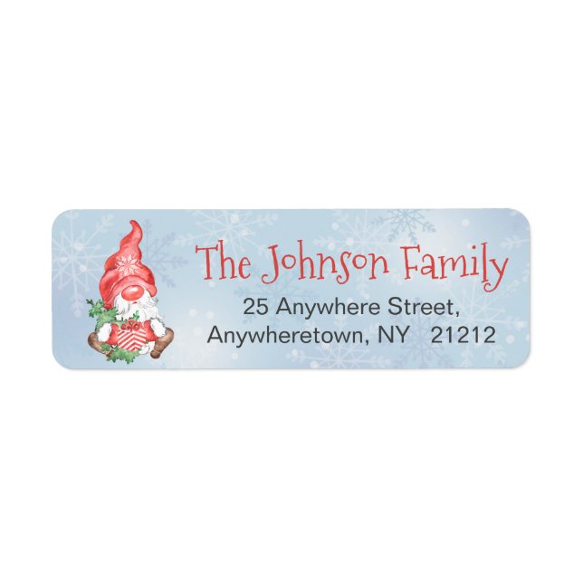 Christmas Santa Gnome Holiday Personalized (Front)