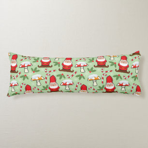 Christmas Santa Gnomes Design Body Pillow