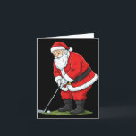 Christmas Santa Golf Golfer Xmas Funny Christmas G Card<br><div class="desc">Christmas Santa Golf Golfer Xmas Funny Christmas Golfing</div>