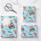 Christmas Santa Golfing With Reindeer Pattern