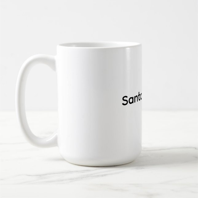 Christmas Santa Gym  Coffee Mug (Left)