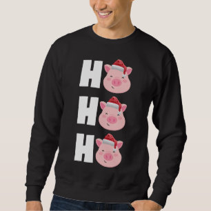 Christmas Santa Hat Pajama Top Funny Cute Gift Pig