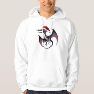 Christmas Santa hat pterodactyl Hoodie