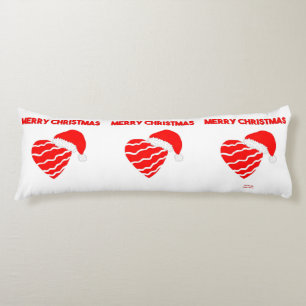 Christmas Santa Heart Body Pillow