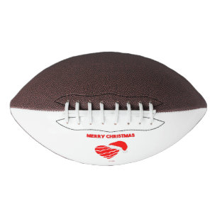 Christmas Santa Heart Football