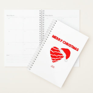 Christmas Santa Heart Small Planner
