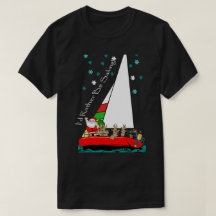 Christmas Santa in Sailboat sailor