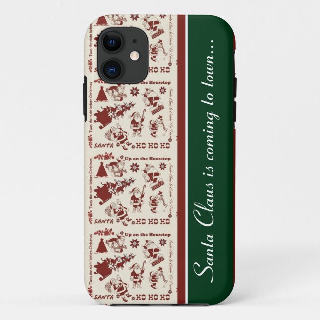 Christmas Santa iPhone Case (Back)