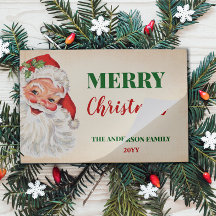 Christmas Santa is Coming to Town Paper Placemat