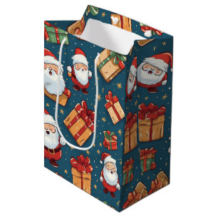 Christmas Santa Medium Gift Bag