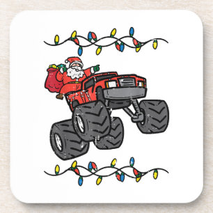 Christmas Santa Monster Truck Boys Kids Toddler Yo Coaster