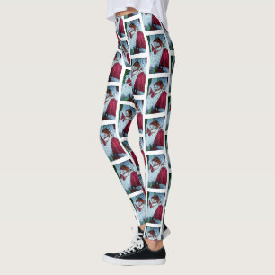 CHRISTMAS SANTA MOUSE  LEGGINGS