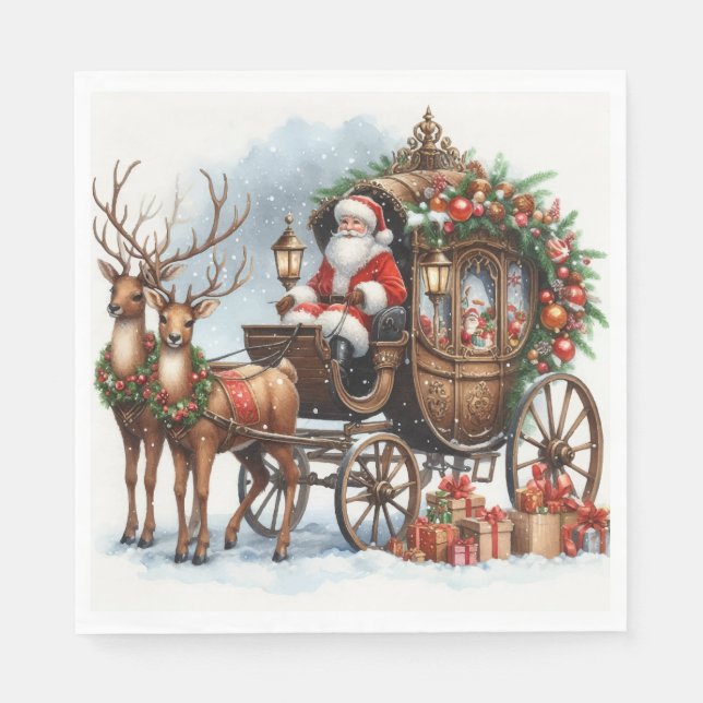 Christmas santa napkin (Front)