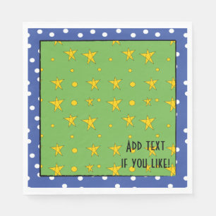Christmas Santa/Napkin Standard Personalize Napkin
