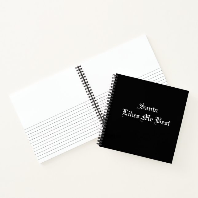 Christmas Santa  Notebook (Inside)