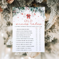 Christmas Santa Old Wives Tales Baby Shower Game