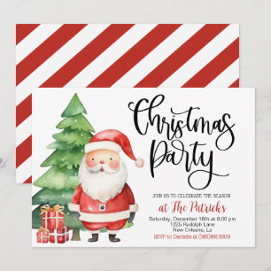 Christmas Santa Party Invitation