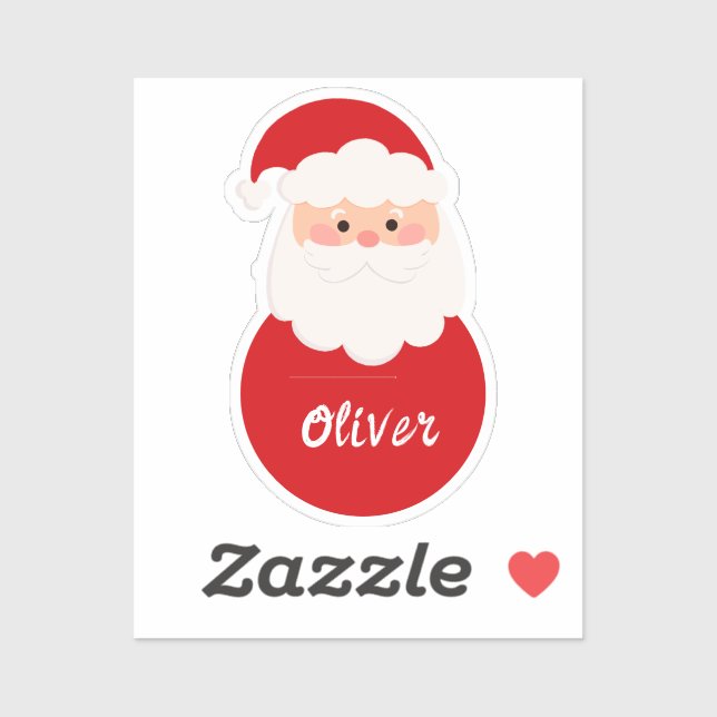 Christmas Santa personalized name kids (Sheet)