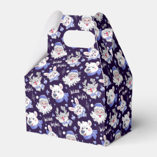 Christmas Santa Polar Bear Reindeer Favour Box