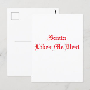 Christmas Santa Postcard