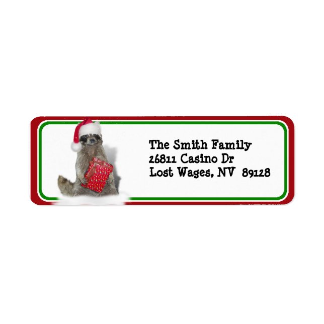 Christmas Santa Raccoon Bandit (Front)