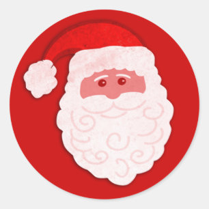 Christmas Santa red sticker