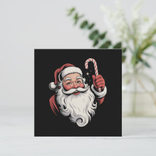 Christmas Santa Retro Gift Vintage Invitation